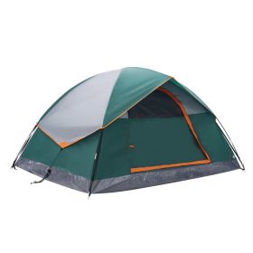 Double Or Quad-person Camping Tent, Waterproof And Windproof Dome Tent, With Multi-directional Ventilation Function (Option: Greenfour people)